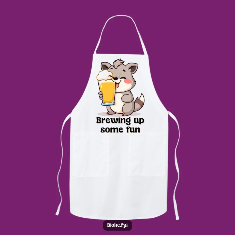 Funny Cheeky Animal Pint Glass Apron: Cook with a Grin and a Pint