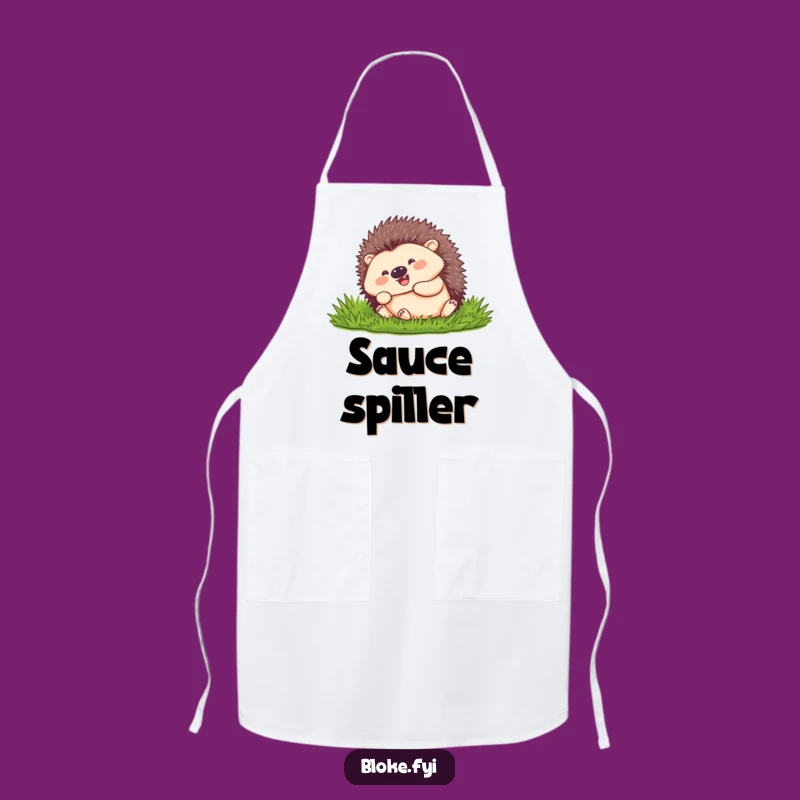 Funny Hedgehog Rolling Apron: Cook with Joy! The Ultimate Funny Gift for Chefs.
