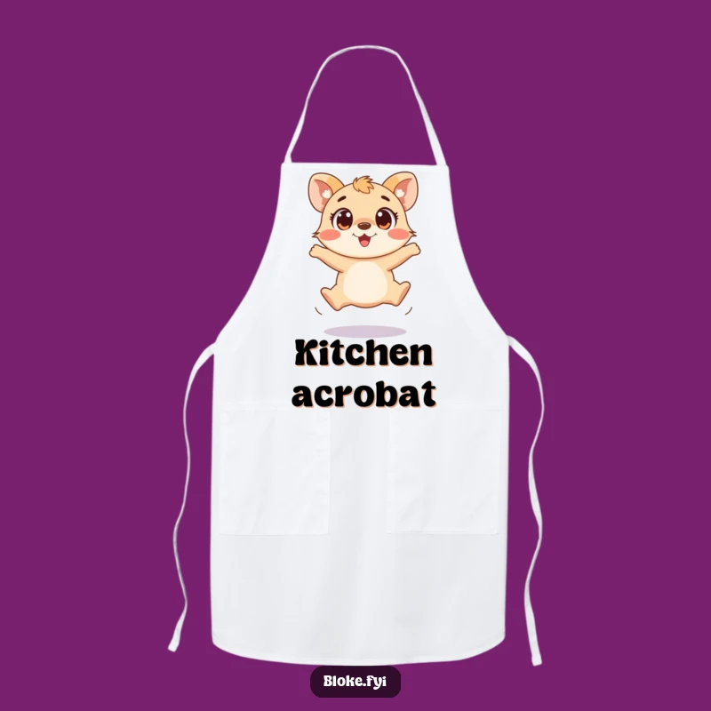 Funny Clumsy Animal Jump Apron - Cook with Enthusiasm