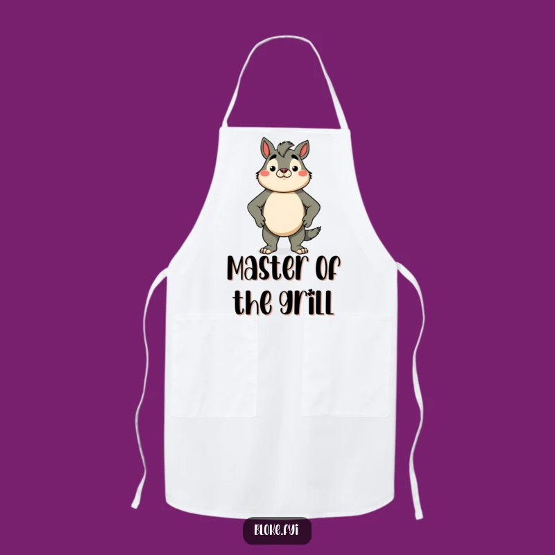 Funny Proud Animal Apron - Chef's Confident Bloke Character Gift