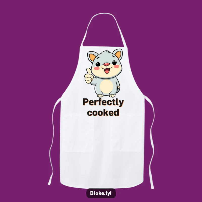 Funny Bold Animal Thumbs-Up Apron: Cook with Cheerful Approval