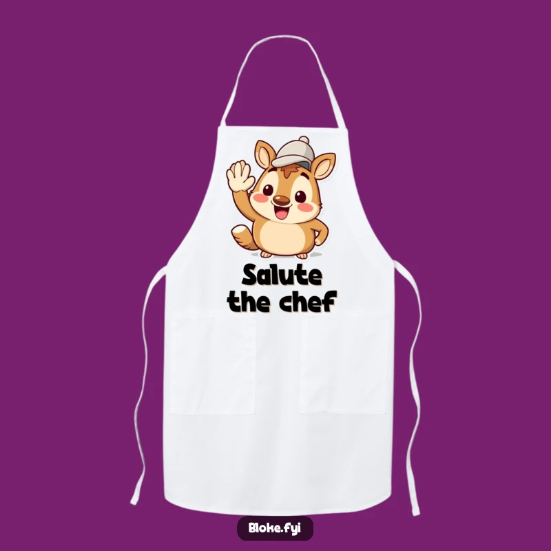 Funny Bloke Animal Salute Apron - Cook with Cheer and Jaunty Style
