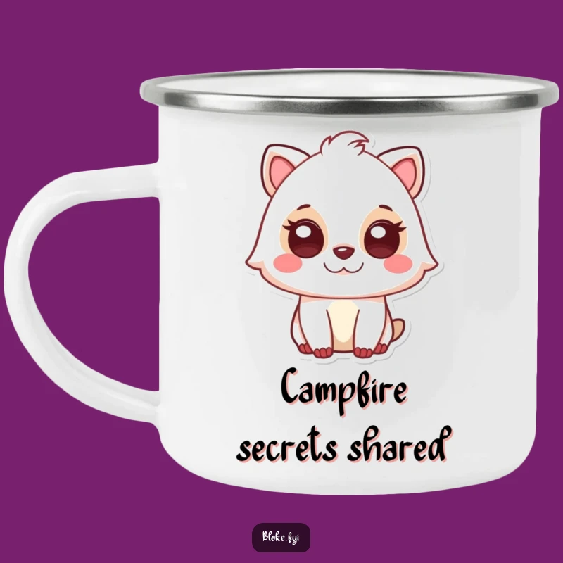 Funny Animal Knowing Glance Camping Mug - Sip & Share Secrets
