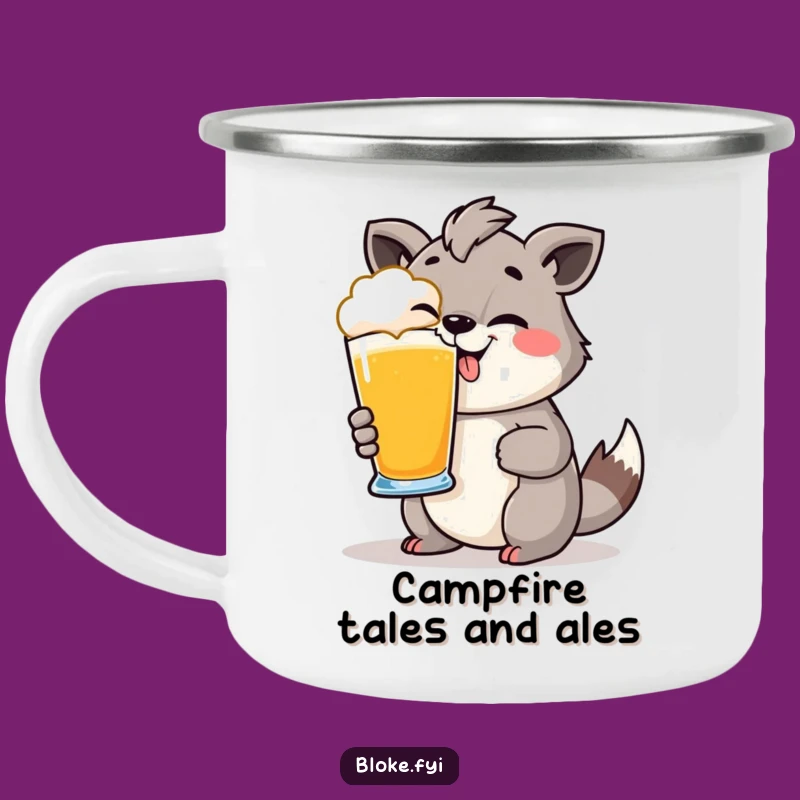 Funny Cheeky Animal Pint Glass Camping Mug: Cheers to the Great Outdoors!