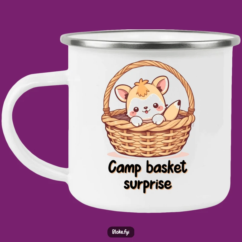 Funny Animal Basket Camping Mug - Playful Adventures, Perfect Outdoor Funny Gift