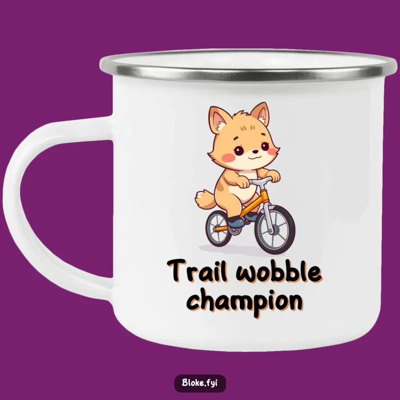 Funny Bloke Animal Unicycle Camping Mug - Adventure & Laughter