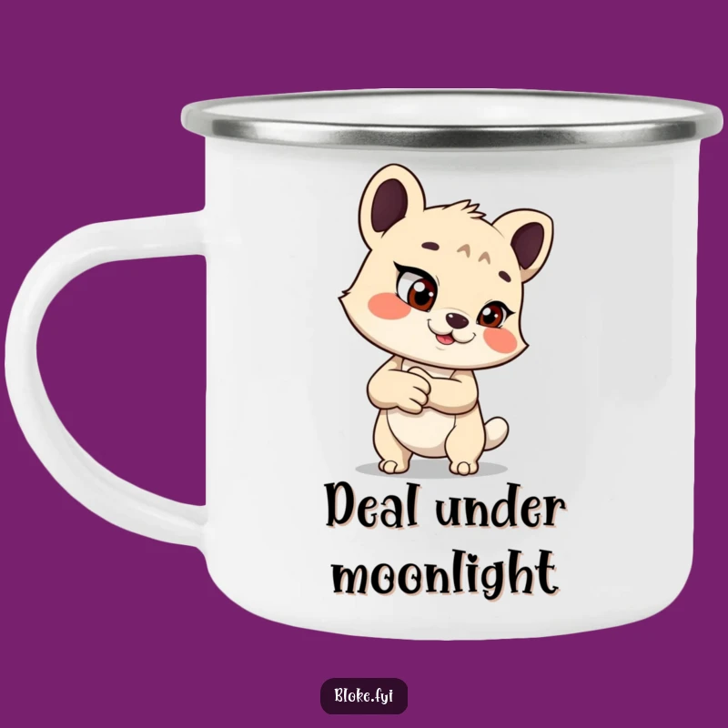 Funny Mischievous Handshake Camping Mug - Playful Drinkware, Great Funny Gift