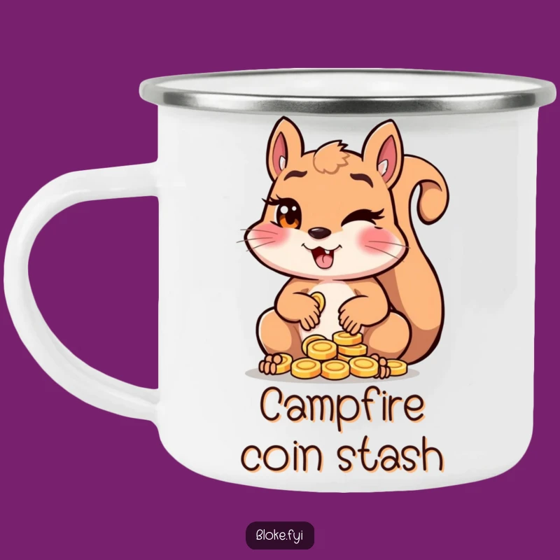 Funny Squirrel Camping Mug: Adventure & Hoarding! A Perfect Funny Gift for Outdoors.