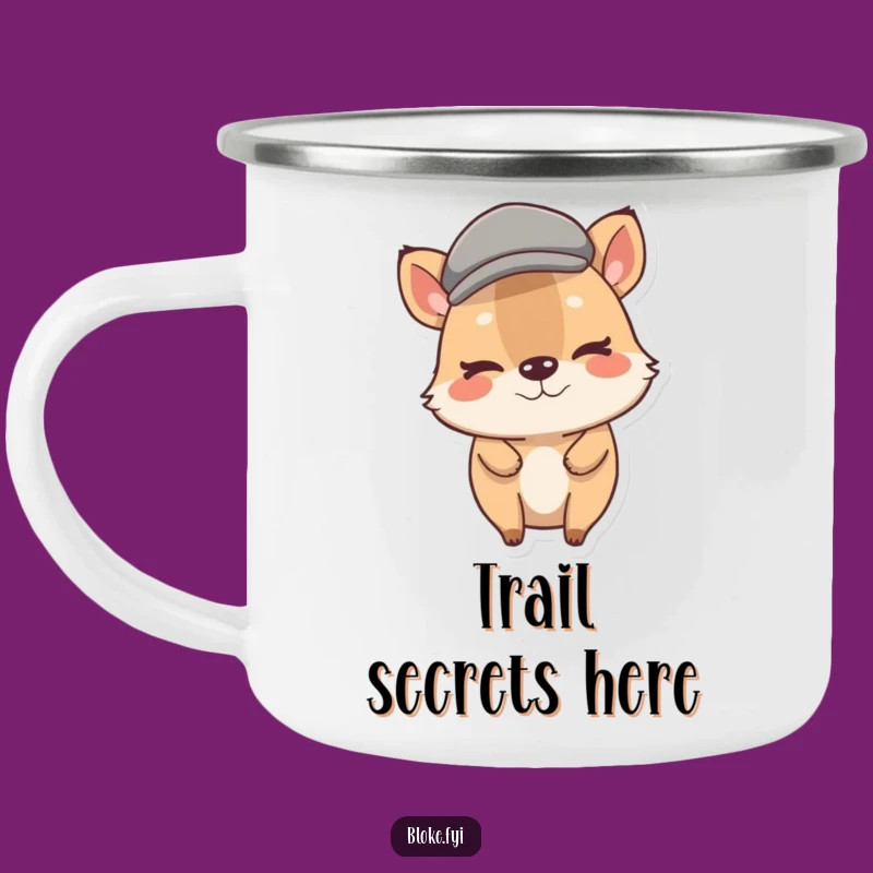 Funny Stout Animal Flat Cap Wink Camping Mug: Adventure with a Wink