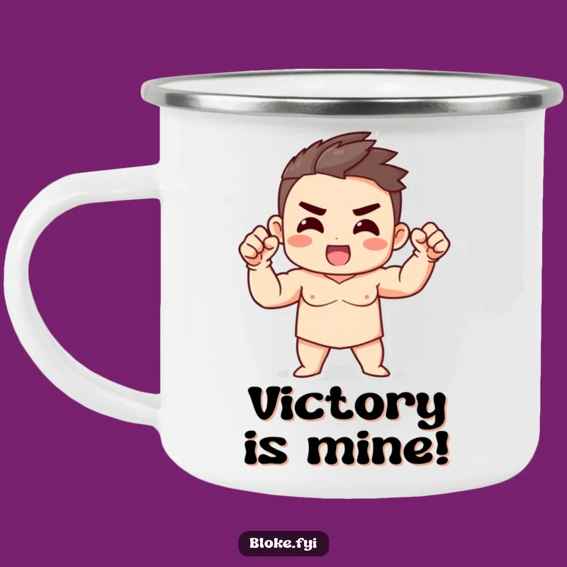 Funny Strong Character Fist Camping Mug: Fuel Your Adventures with Power