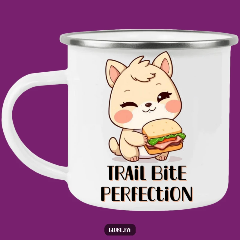 Funny Winking Sandwich Bloke Animal Camping Mug - Gourmet Adventures