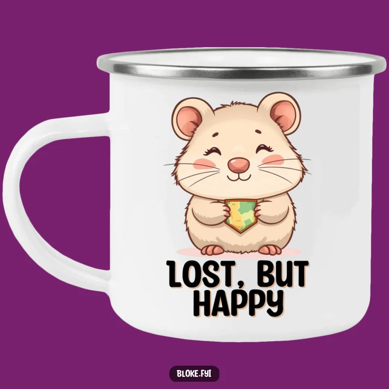Funny Wombat Camping Mug, Shy Explorer Design, Durable and Hilarious Outdoor Buddy