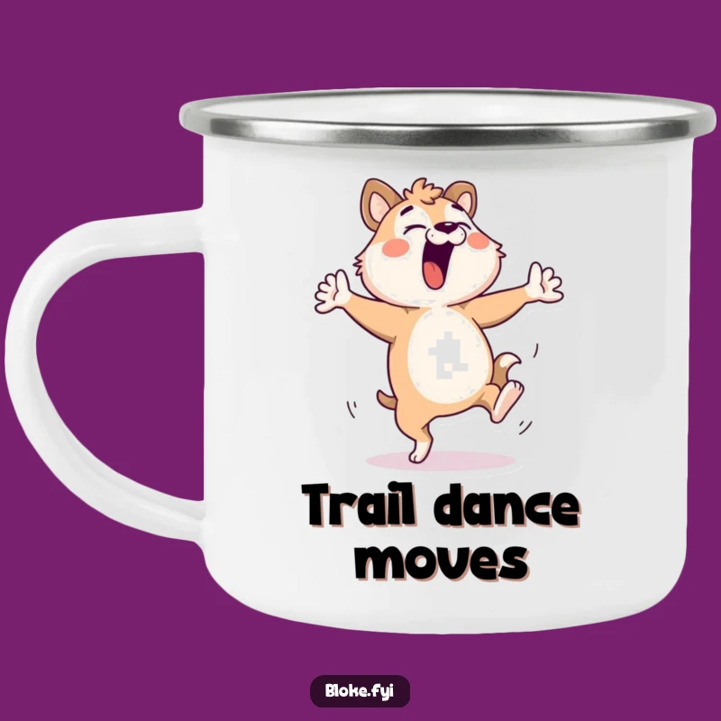 Funny Bloke Animal Dancing Camping Mug - Campfire Laughs with Comical Moves