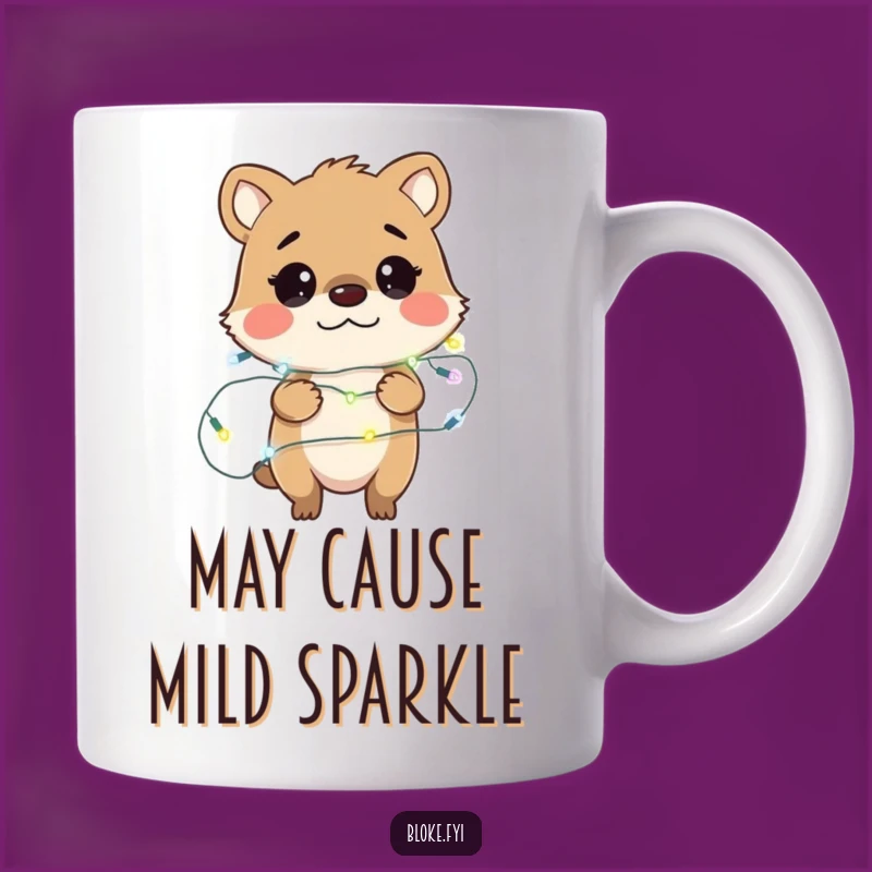 Bewildered Bloke Animal Fairy Lights Mug - Funny Animal Lover Gift