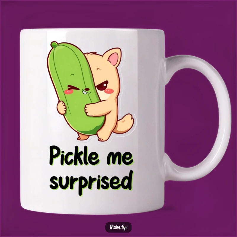 Funny Bloke Pickle Mug - Sly Wink Design, Hilarious Foodie Funny Gift