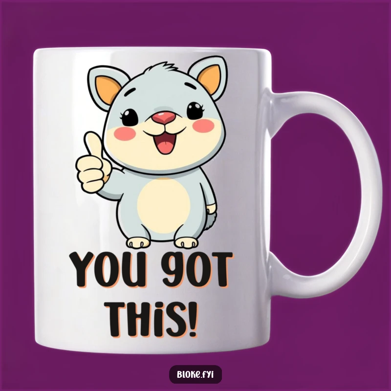 Funny Bold Animal Thumbs-Up Mug: A Cheerful Gift for Any Occasion