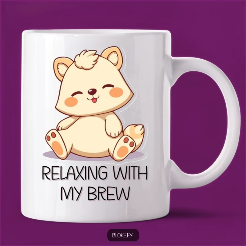 Funny Casual Animal Mug - Relaxed Pose Design, The Ultimate Funny Gift
