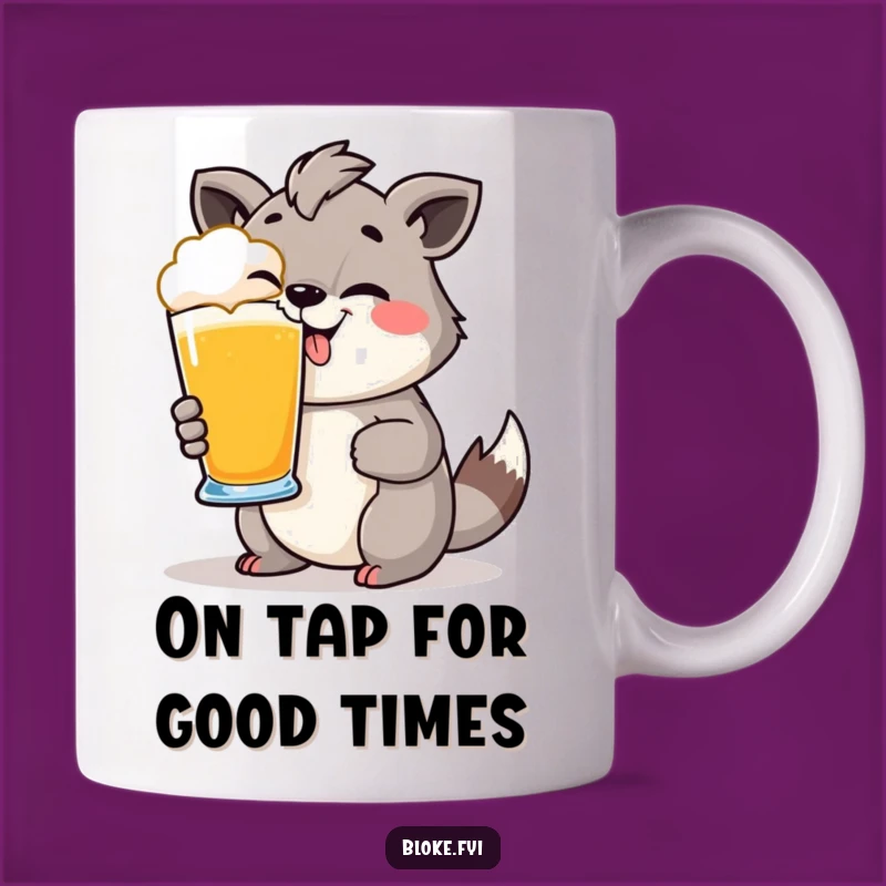 Funny Cheeky Animal Pint Glass Mug: Cheers to Good Times and Humor!