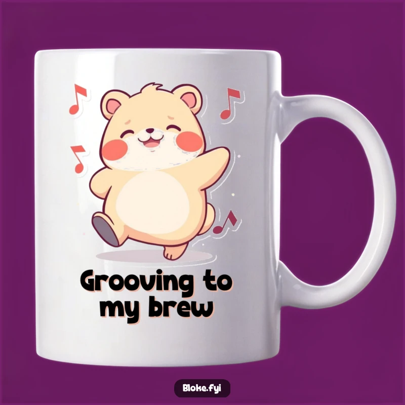 Funny Chubby Animal Tapping Foot Mug - Perfect Gift for Music Lovers