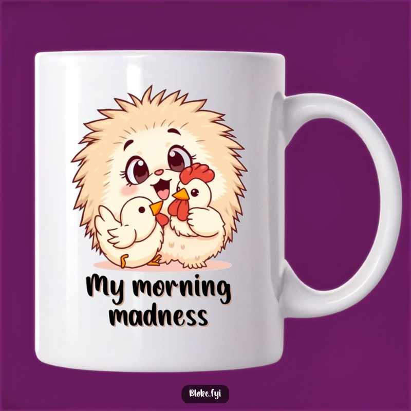 Funny Furry Friend Mug: Rubber Chicken Chaos, a Perfect Funny Gift for Pet Lovers