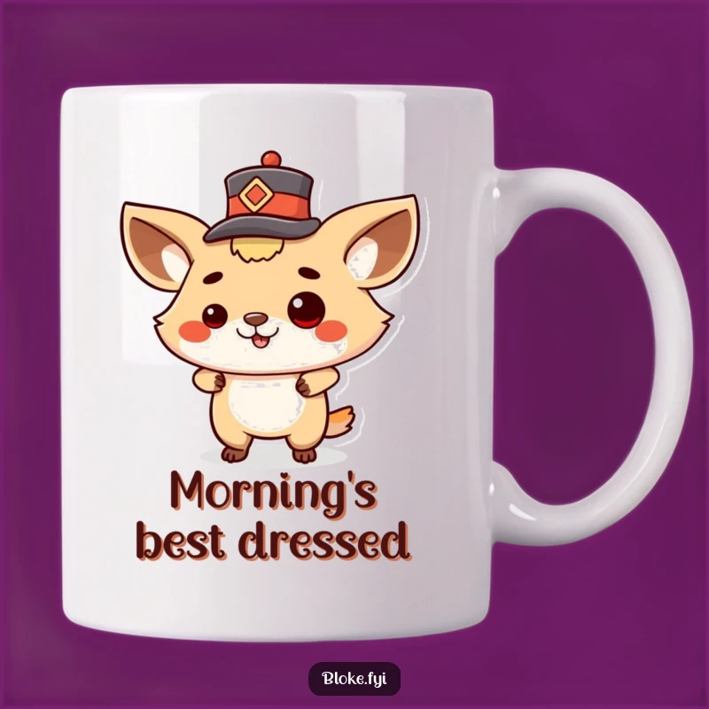 Funny Proud Animal Hat Tip Mug - Dapper Gentleman Gift