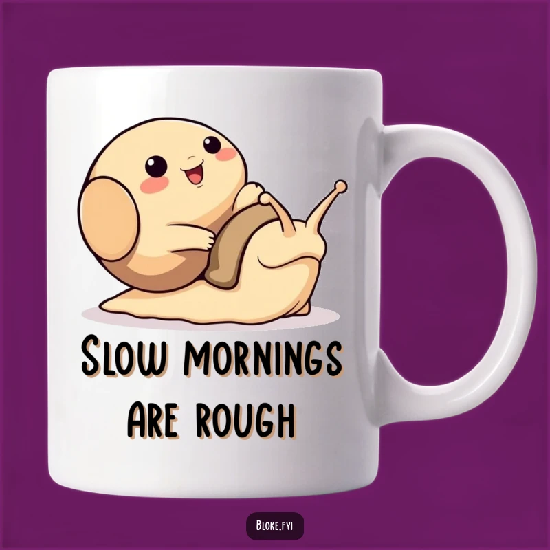 Funny Tripping Snail Bloke Animal Mug - Hilarious Slow Fall Gift