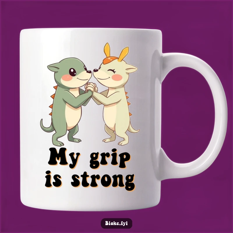 Funny Arm Wrestle Creature Mug: A Playful Gift for Competitors