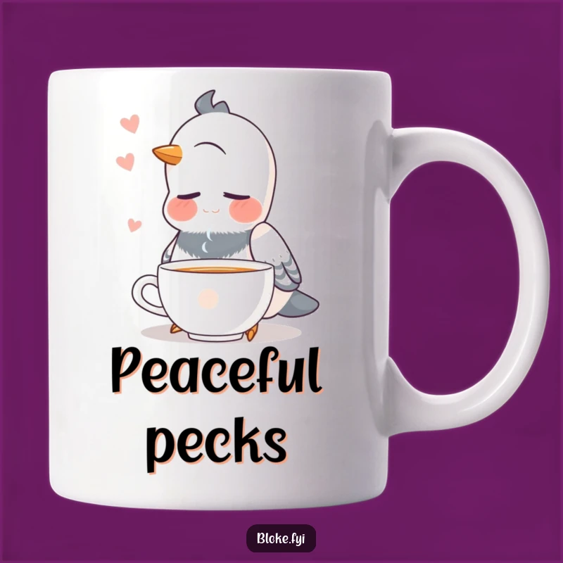 Funny Pigeon Tea Mug: Serene Sipping Guaranteed! The Perfect Funny Gift.