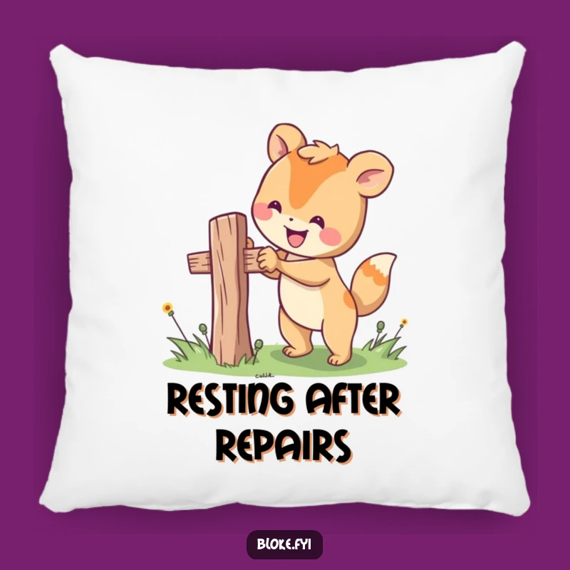 Cozy Funny Fixer Animal Pillow: Happy Comfort for Humorous Home Decor