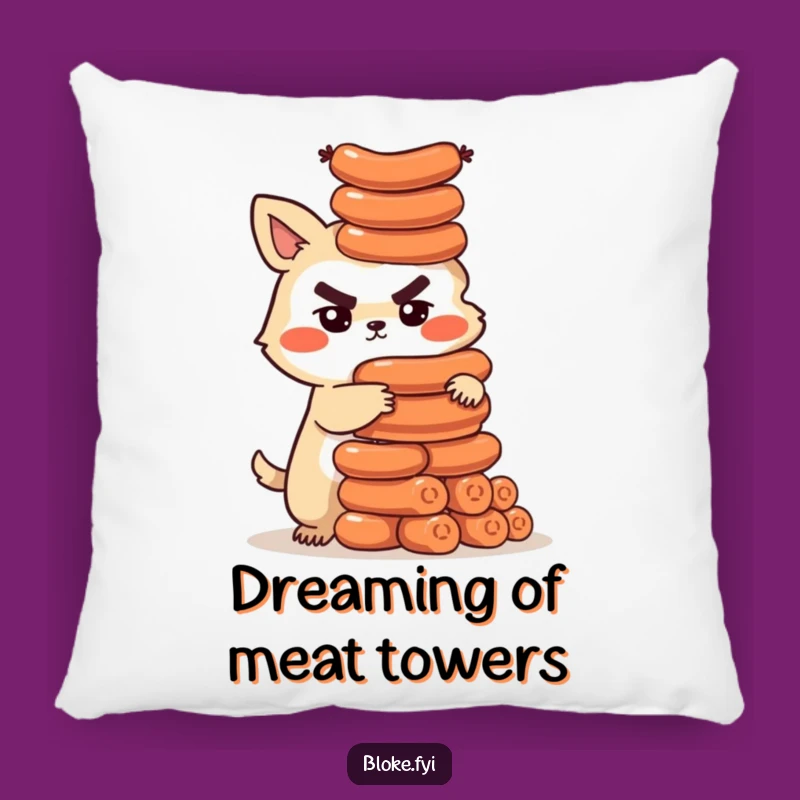 Funny Bloke Animal Sausage Pillow - Comfy & Carnivorous Accent