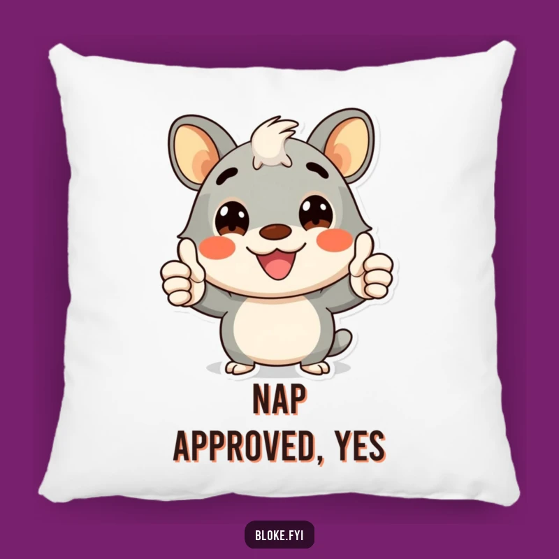 Funny Bloke Animal Thumbs-Up Pillow - Cozy Cheer & Approval