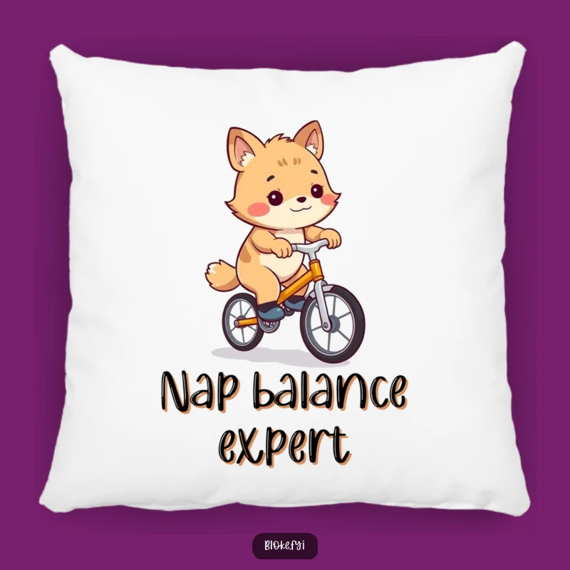 Funny Bloke Animal Unicycle Pillow - Comfy & Hilarious Accent