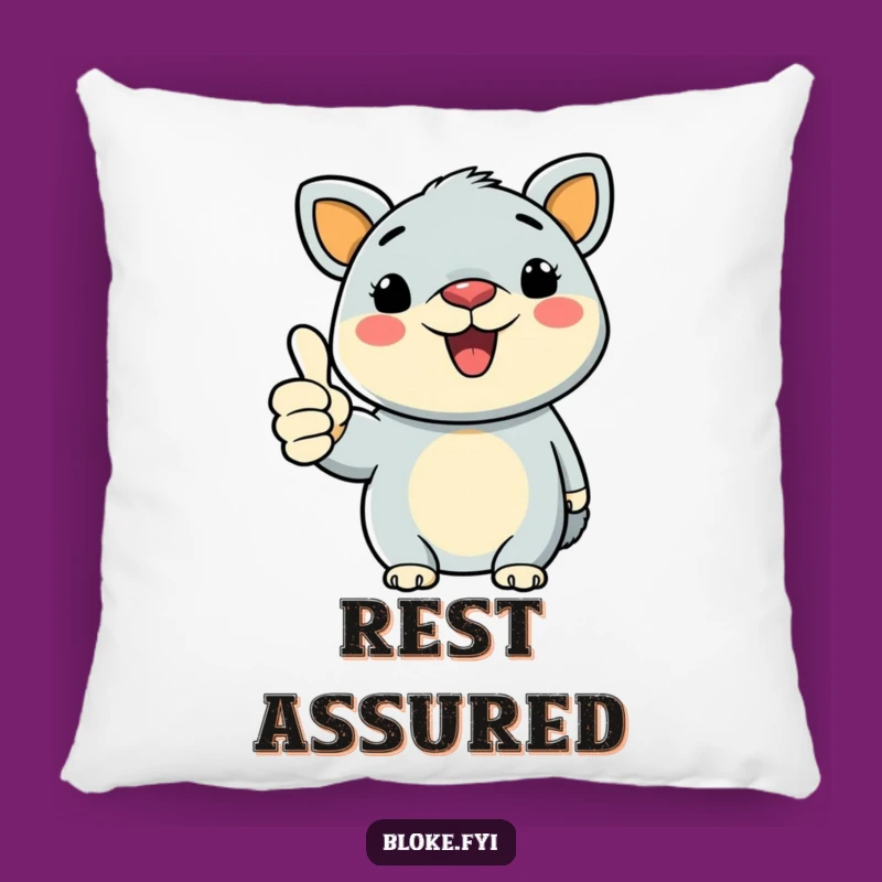 Funny Bold Animal Thumbs-Up Pillow: Cozy Comfort with a Positive Message