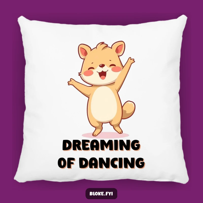 Funny Pillow: Clumsy Joyful Dance Animal - Hilarious Comfort Accent