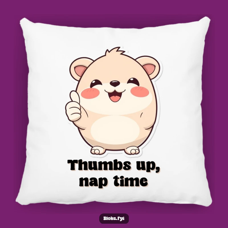 Funny Thumbs Up Animal Pillow: Cuddle Up with Cheerful Comfort