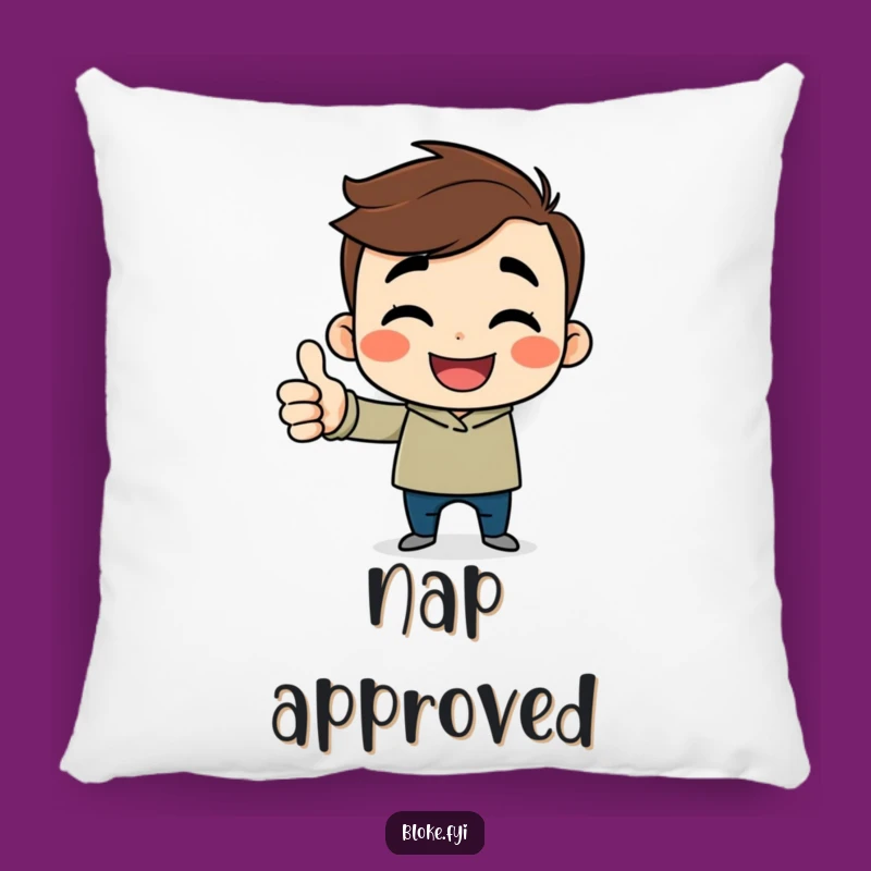 Funny Thumbs Up Guy Pillow: Cheerful Comfort Gift