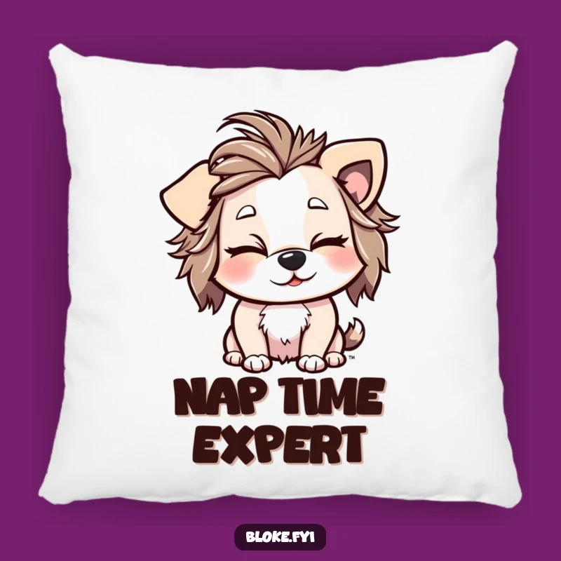 Funny Winking Dog Pillow: Cozy Comfort, Playful Charm, Great Accent Gift!