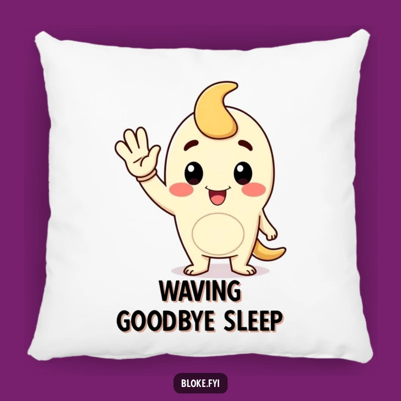 Funny Waving Fellow Pillow, Cozy Gift for Friendly Slumber