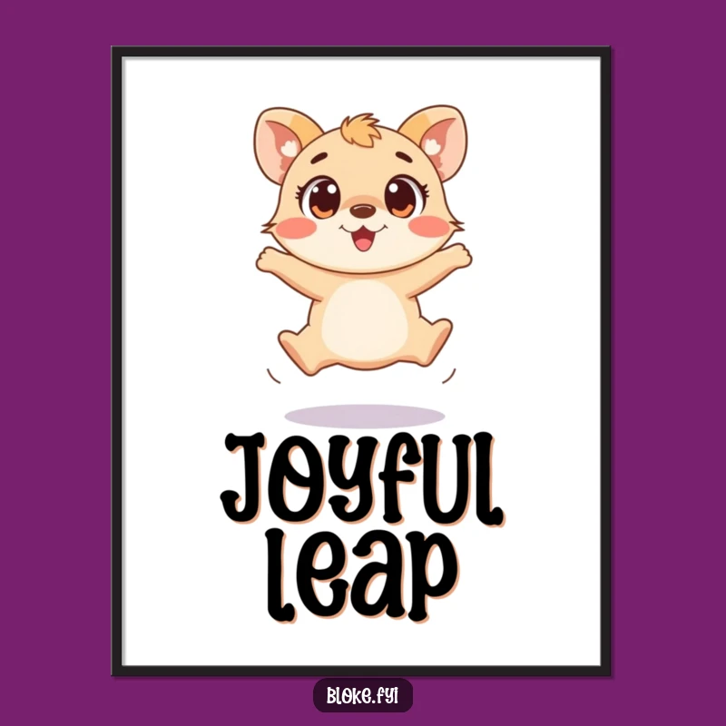 Funny Clumsy Animal Jump Digital Art - Instant Energy