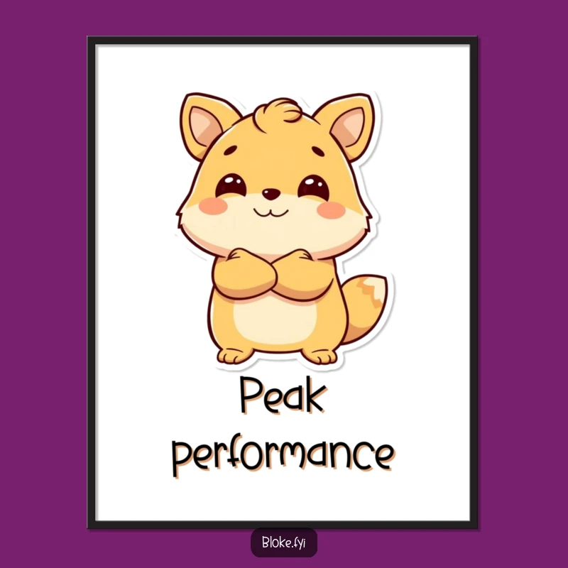 Funny Confident Animal Digital Print - Instant Funny Gift for Wall Decor