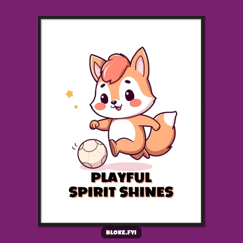 Funny Kicker Animal Digital Art: Playful Smile Print for Humorous Decor