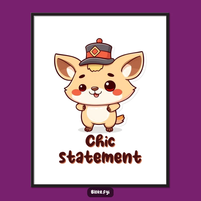 Funny Proud Animal Hat Tip Digital Art - Instant Flair