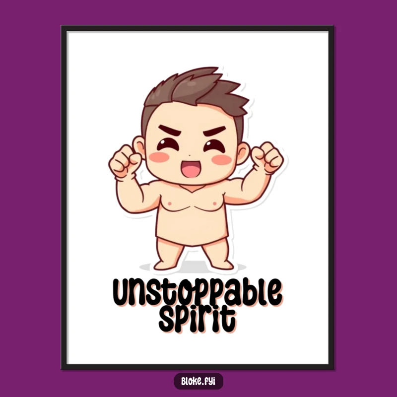 Funny Strong Character Fist Digital Print: Instant Motivational Decor