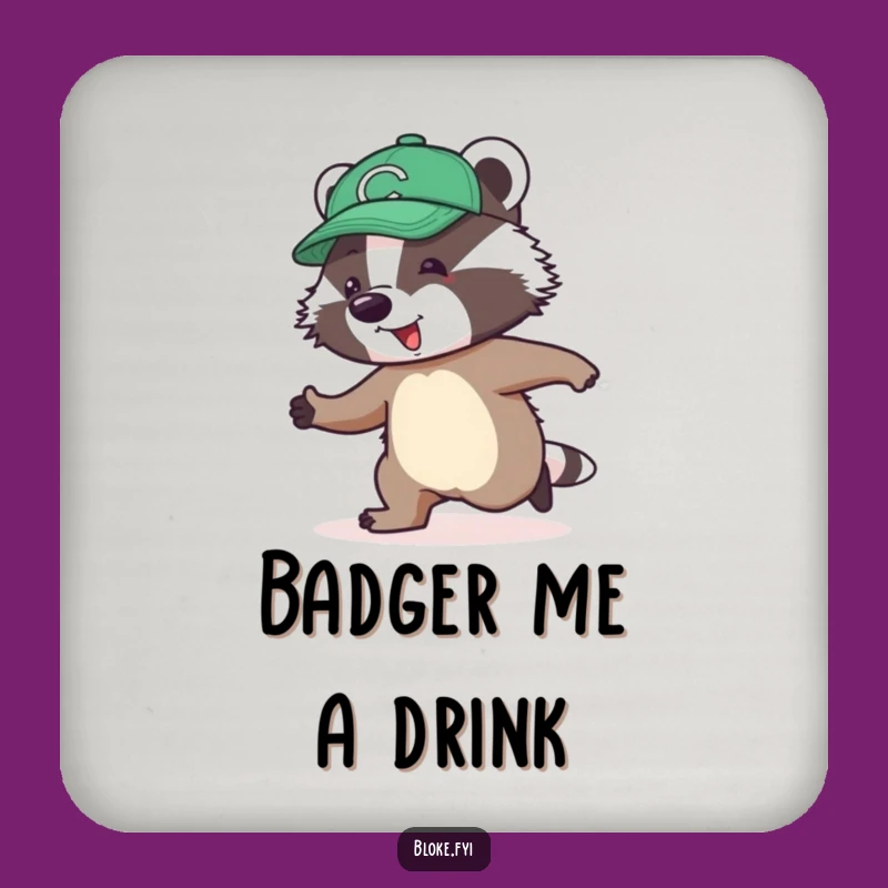 Funny Badger Skipping Coasters: Jolly Protection, Awkward Style, Table Gift!