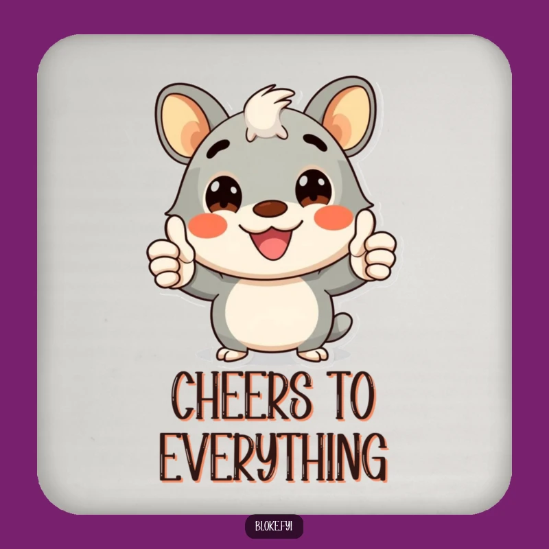 Funny Bloke Animal Thumbs-Up Coasters - Protect Surfaces with Cheer