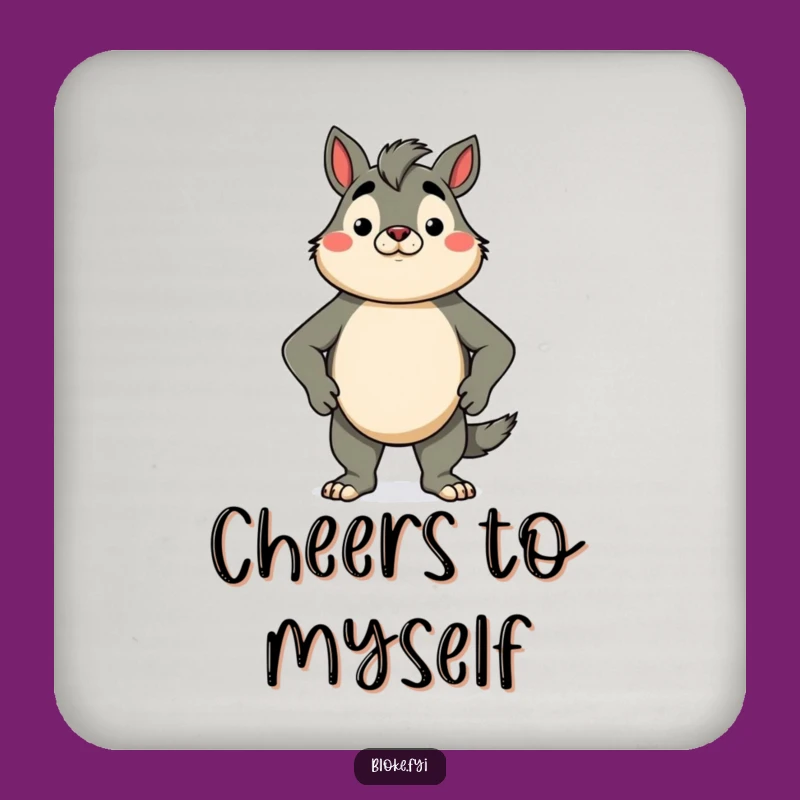 Funny Proud Bloke Animal Coaster - Confidence Drink Decor