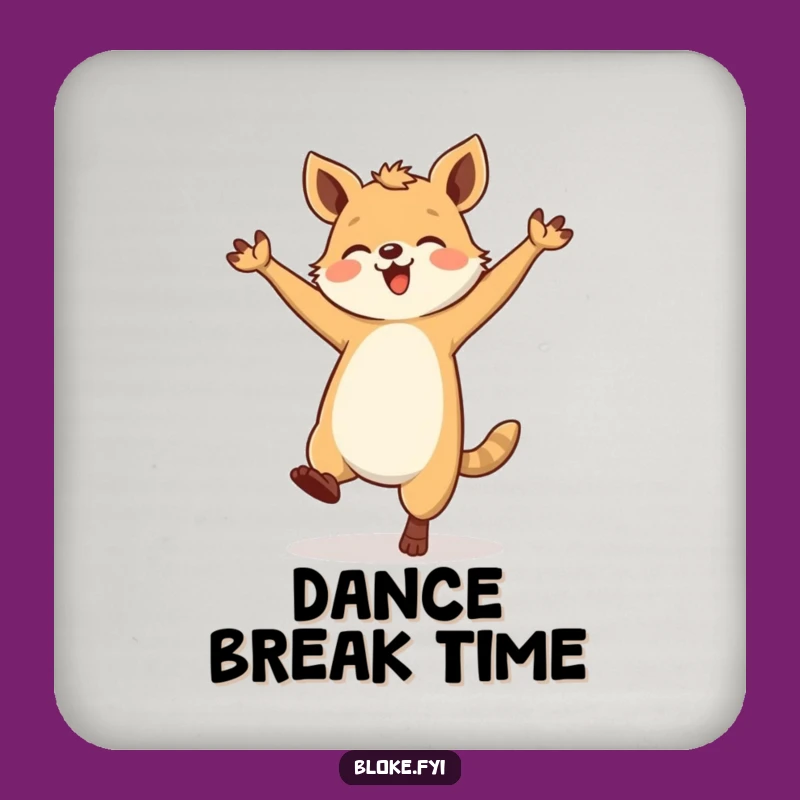 Funny Sturdy Animal Coaster - Protect Surfaces with Clumsy, Joyful Art!