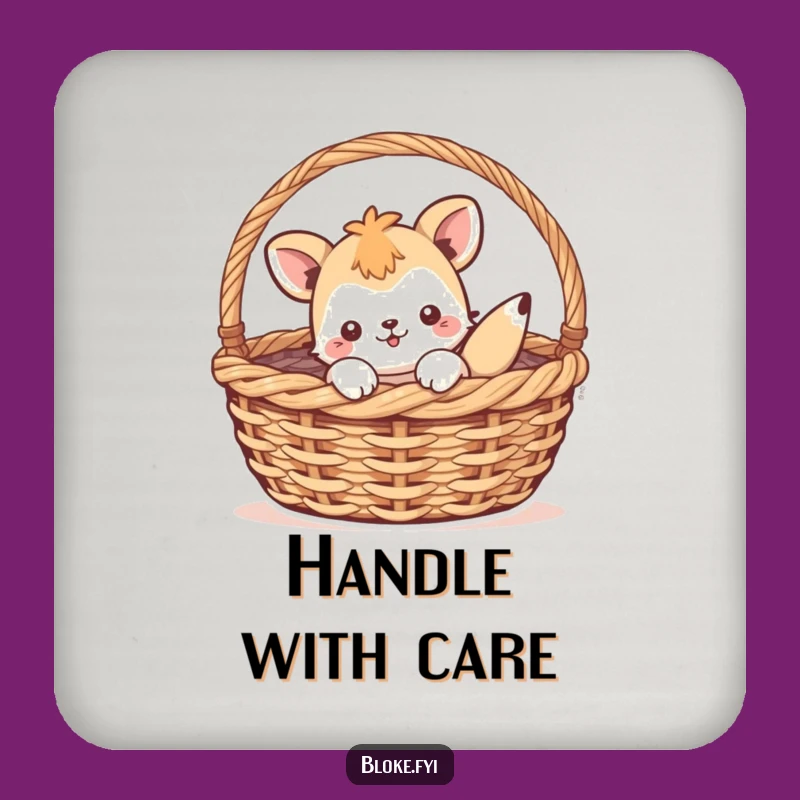 Funny Animal Basket Coaster - Playful Protection, Perfect Housewarming Funny Gift