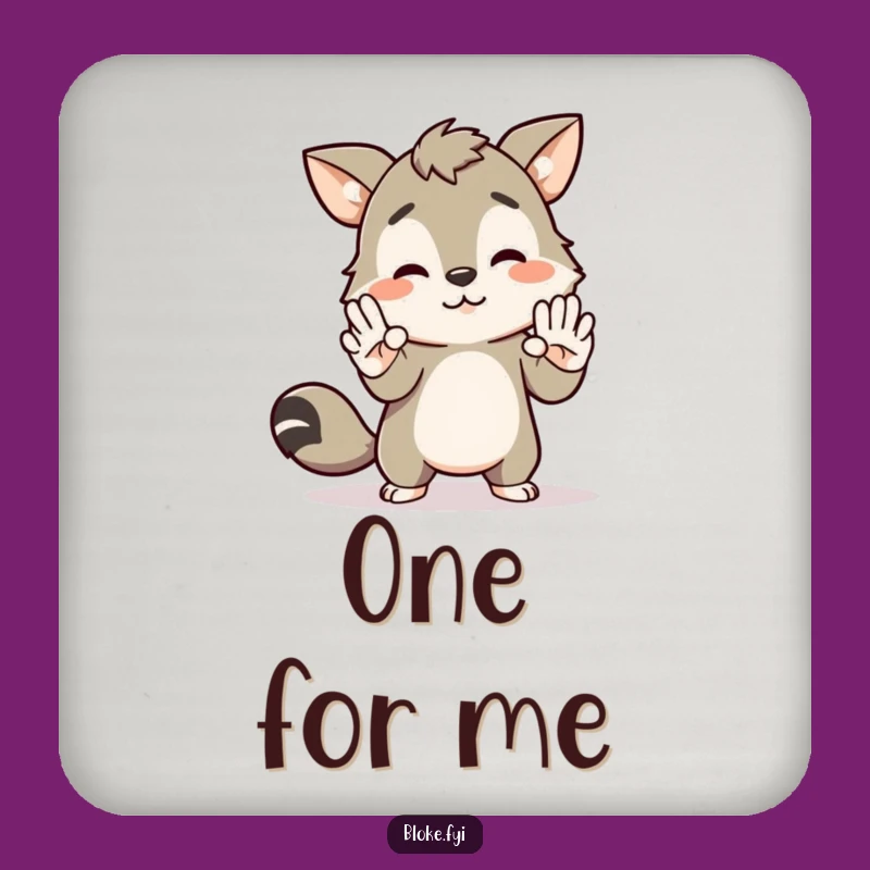 Funny Awkward Bloke Animal Coaster - High-Five Table Decor