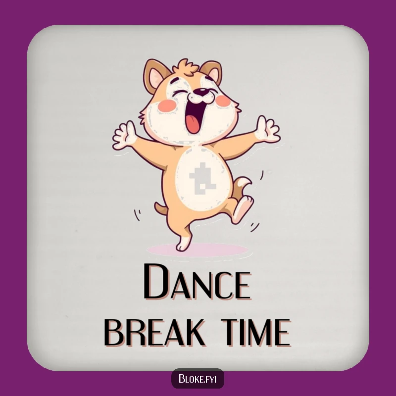 Funny Bloke Animal Dance Drink Coaster - Protect Surfaces with Comical Flair